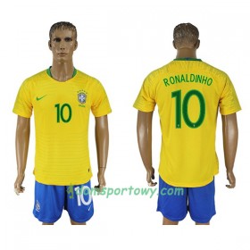 Koszulka Brazylia Ronaldinho 10 Domowe Koszulki Piłkarskie Mistrzostwa Świata 2018